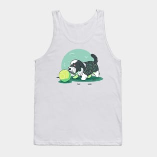 Dog playing with Ball 3 Tank Top